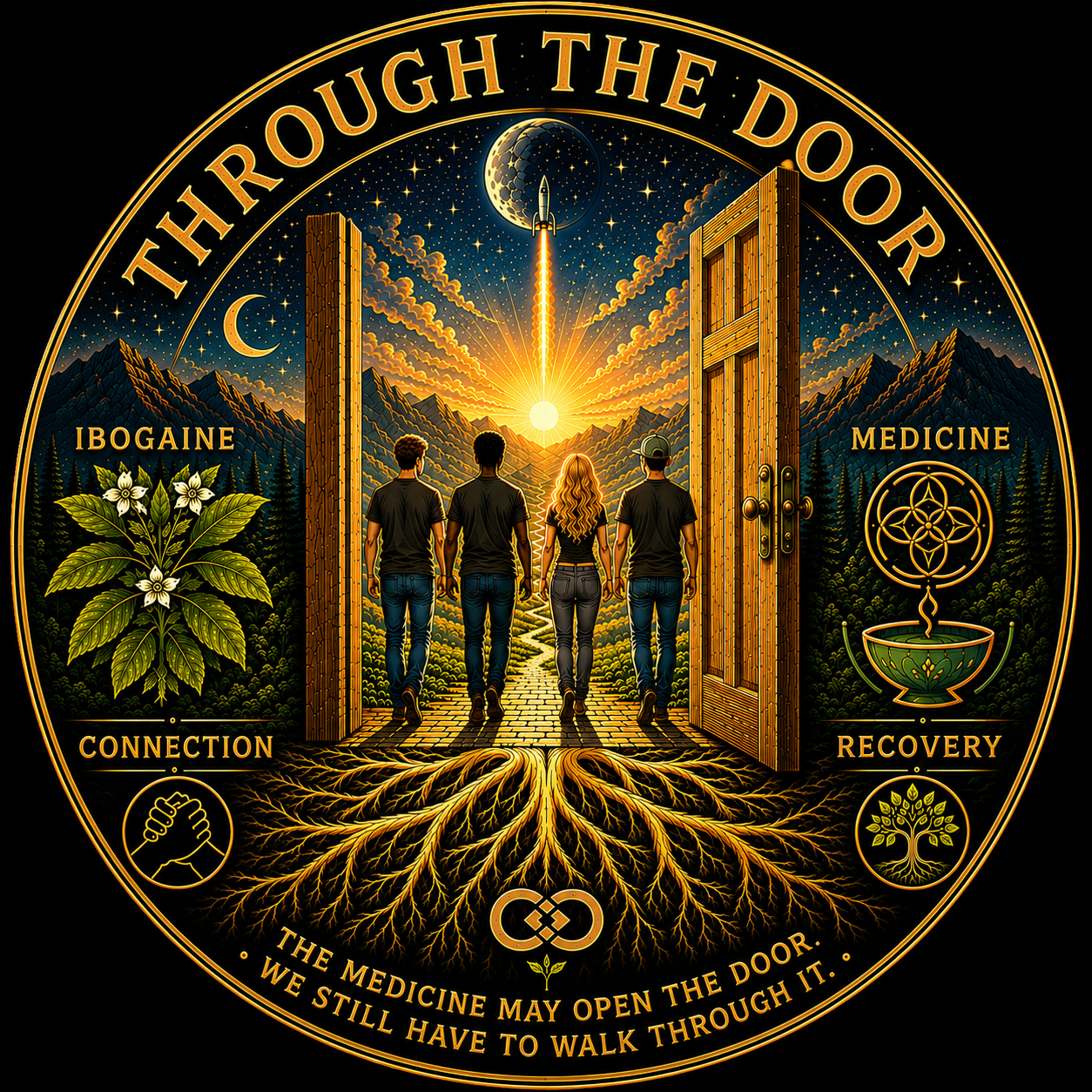 Through the Door Recovery logo